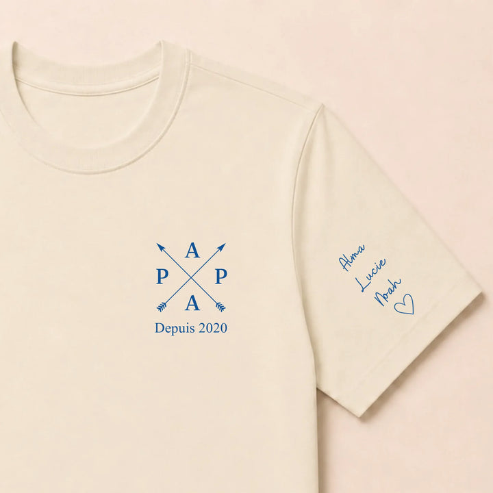 Pull PAPA depuis T-shirt / Beige / S