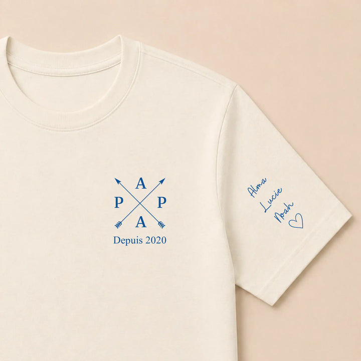 Pull PAPA depuis T-shirt / Naturel / S
