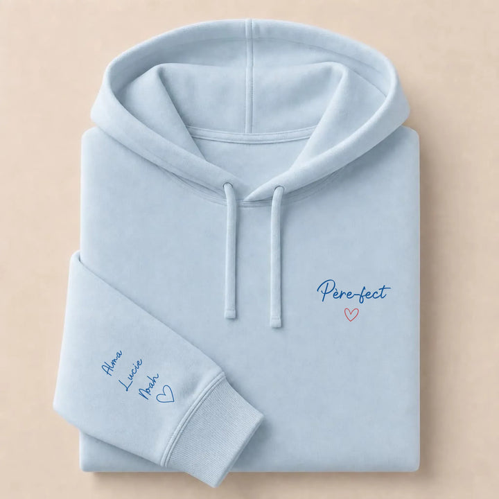 Pull Père-fect Sweat à capuche / Bleu Clair / S