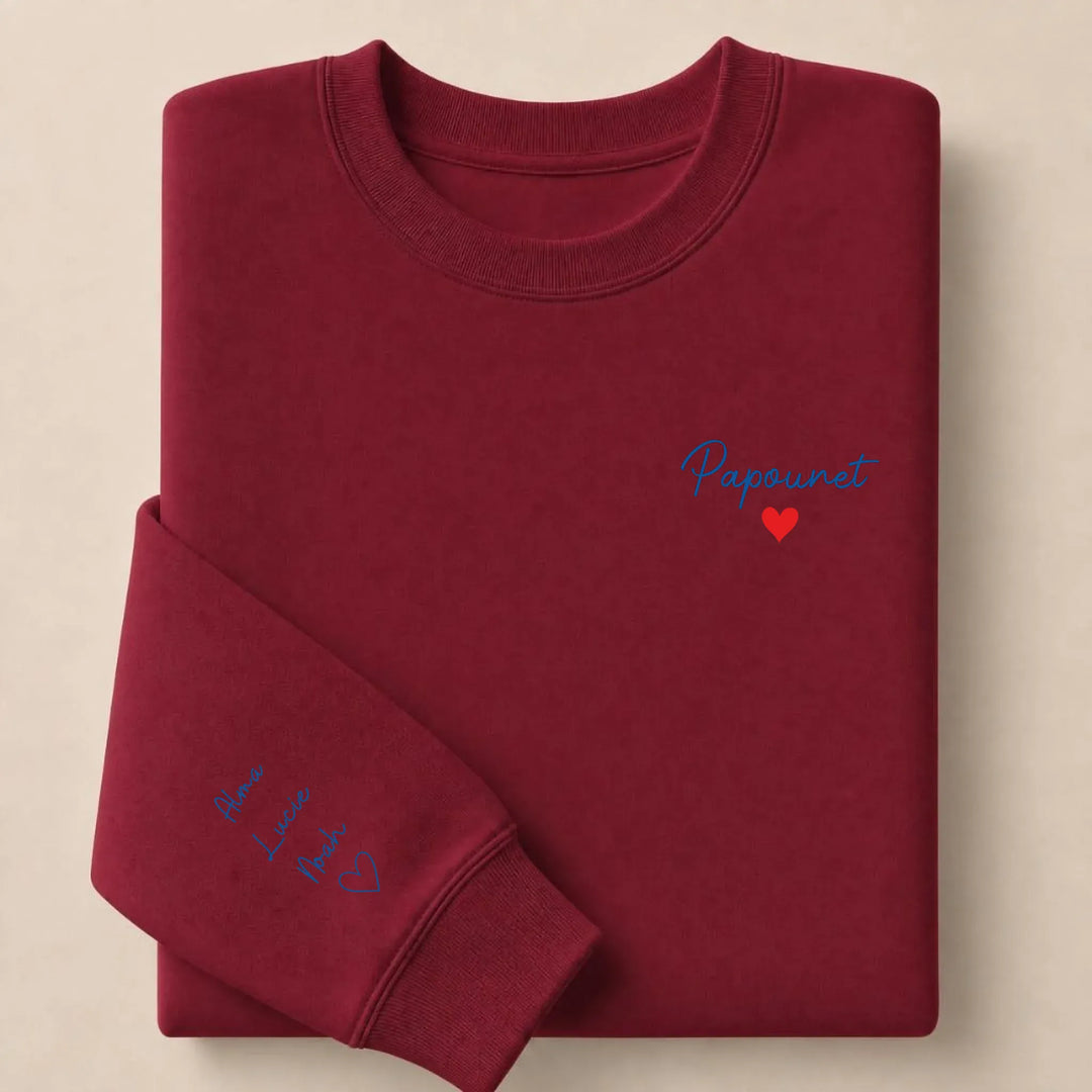 Pull Papounet Sweatshirt / Bordeaux / S