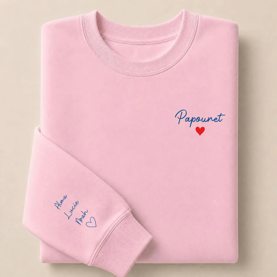 Pull Papounet Sweatshirt / Rose Clair / S