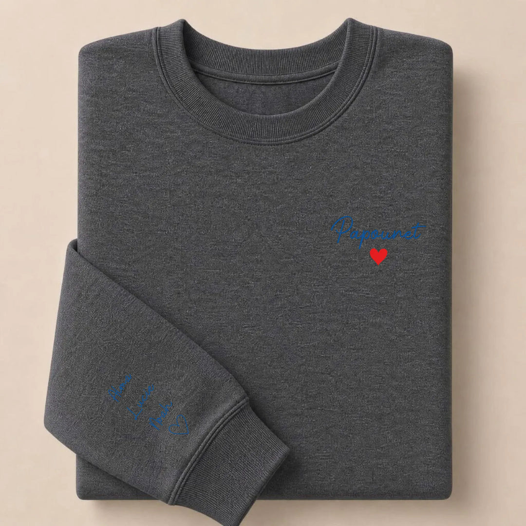 Pull Papounet Sweatshirt / Gris Foncé / S