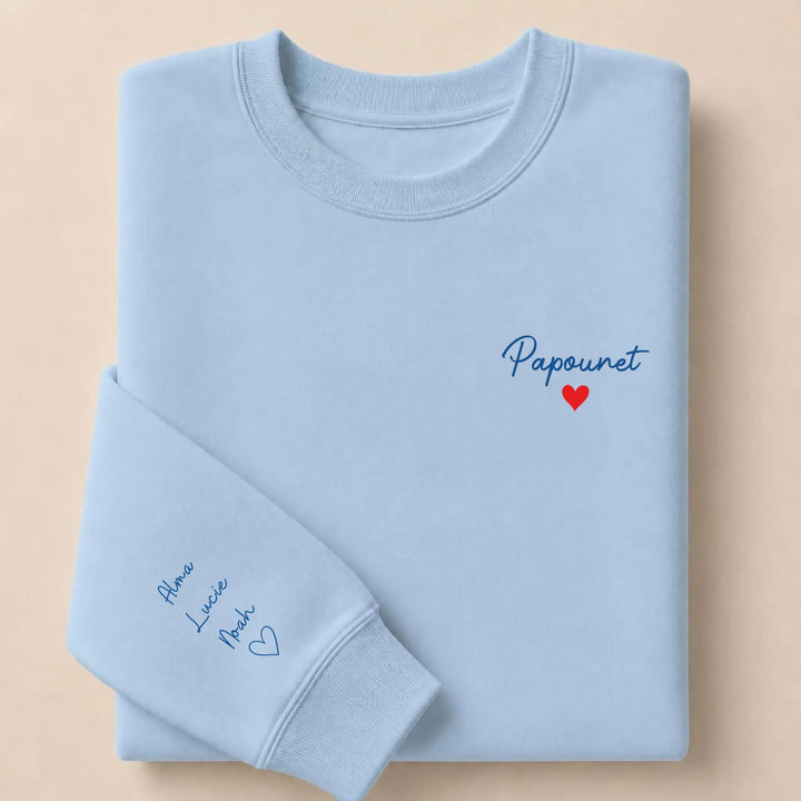 Pull Papounet Sweatshirt / Bleu Clair / S