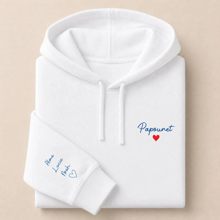Pull Papounet Sweat à capuche / Blanc / S