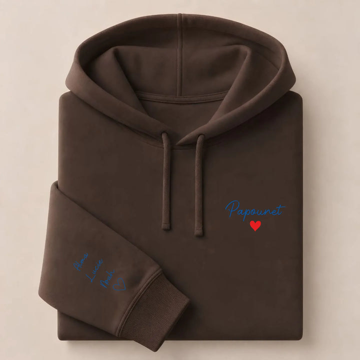 Pull Papounet Sweat à capuche / Marron / S