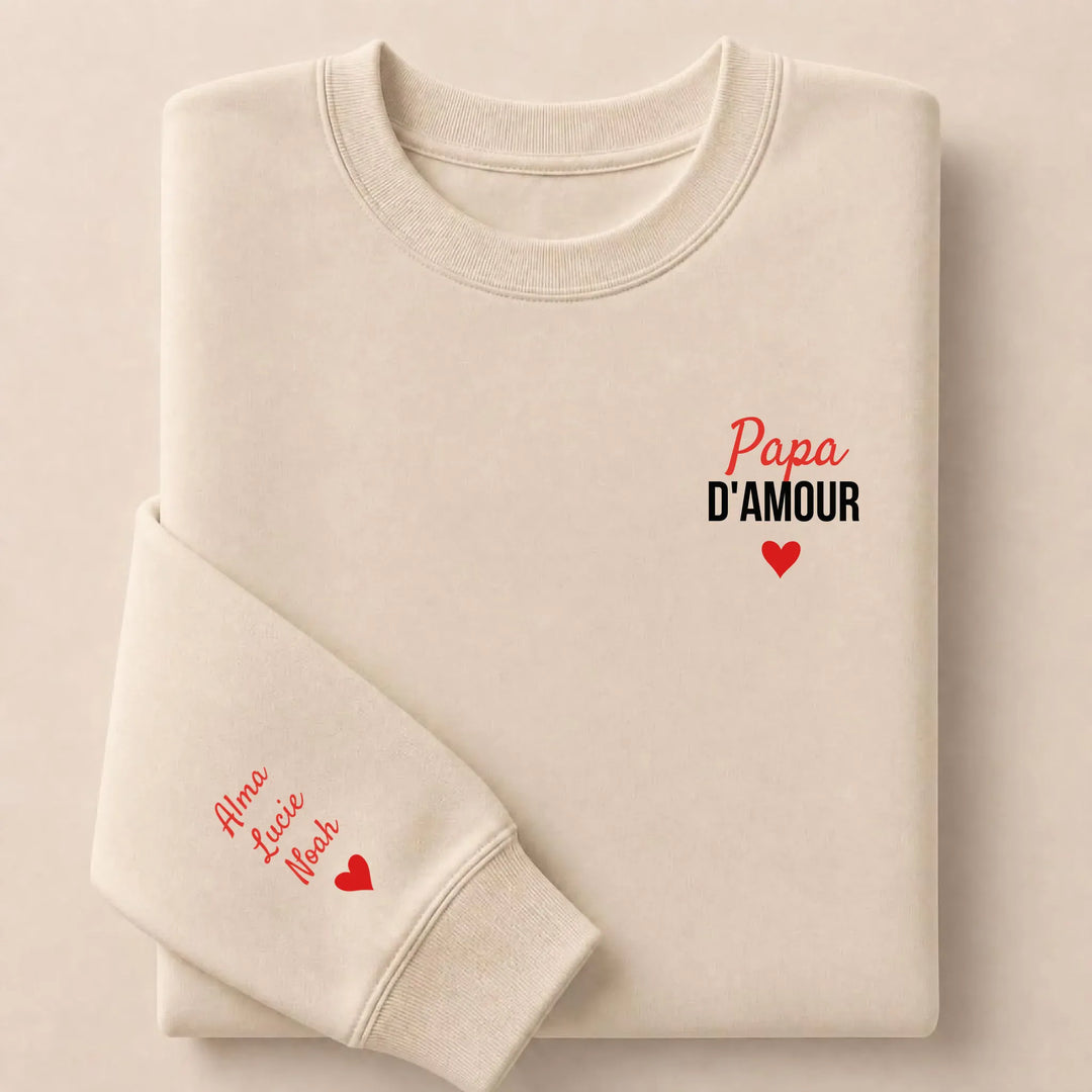 Pull Papa d'amour Sweatshirt / Beige / S