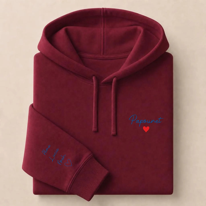 Pull Papounet Sweat à capuche / Bordeaux / S