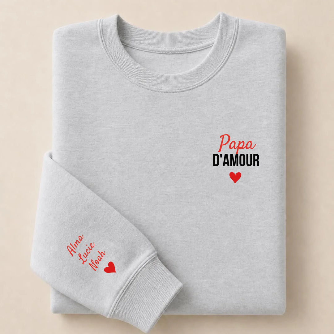 Pull Papa d'amour Sweatshirt / Gris / S