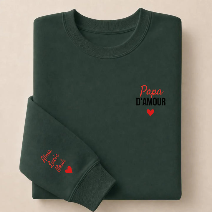 Pull Papa d'amour Sweatshirt / Forest / S