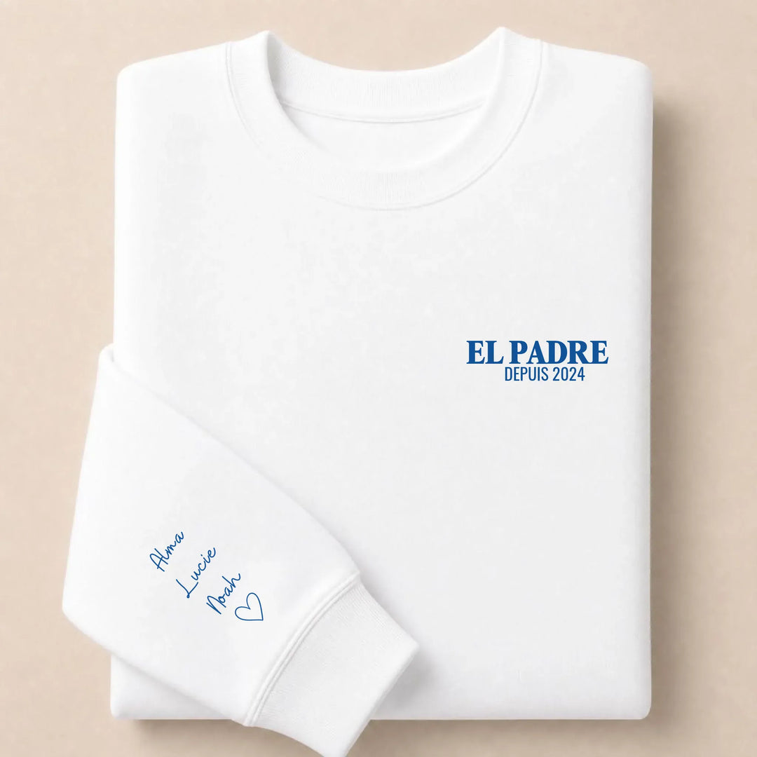 Pull EL PADRE Sweatshirt / Blanc / S