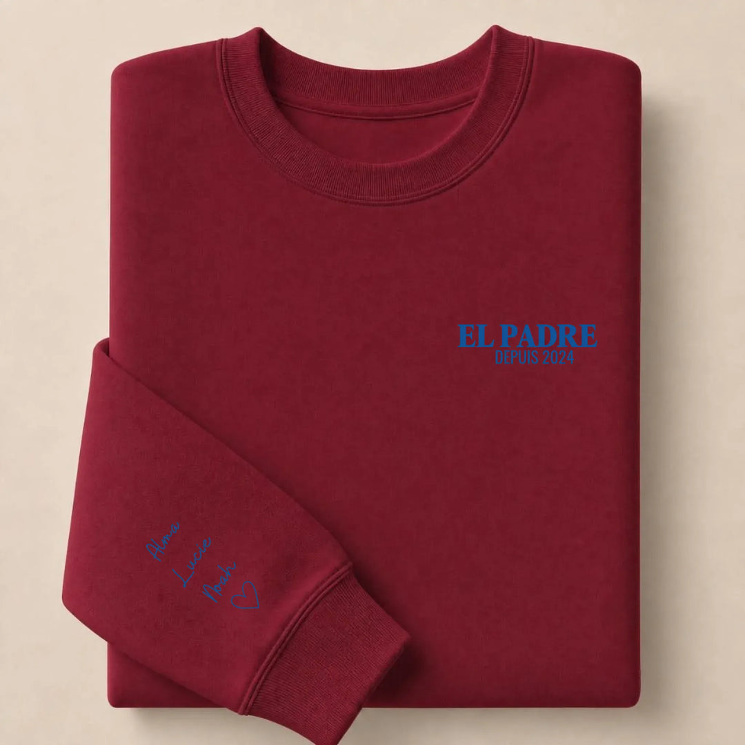 Pull EL PADRE Sweatshirt / Bordeaux / S