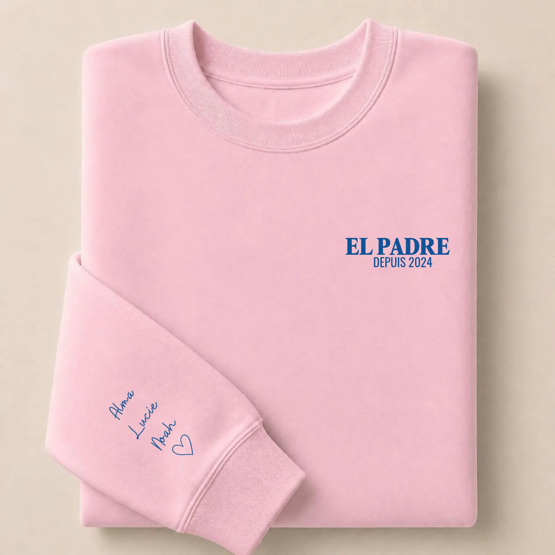 Pull EL PADRE Sweatshirt / Rose Clair / S