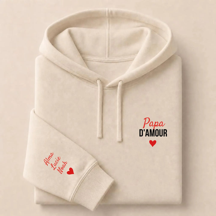Pull Papa d'amour Sweat à capuche / Beige / S