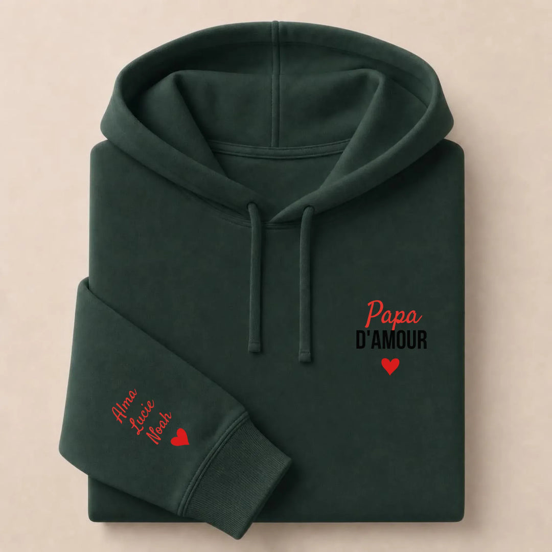 Pull Papa d'amour Sweat à capuche / Forest / S