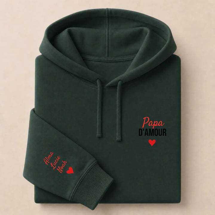 Pull Papa d'amour Sweat à capuche / Forest / S