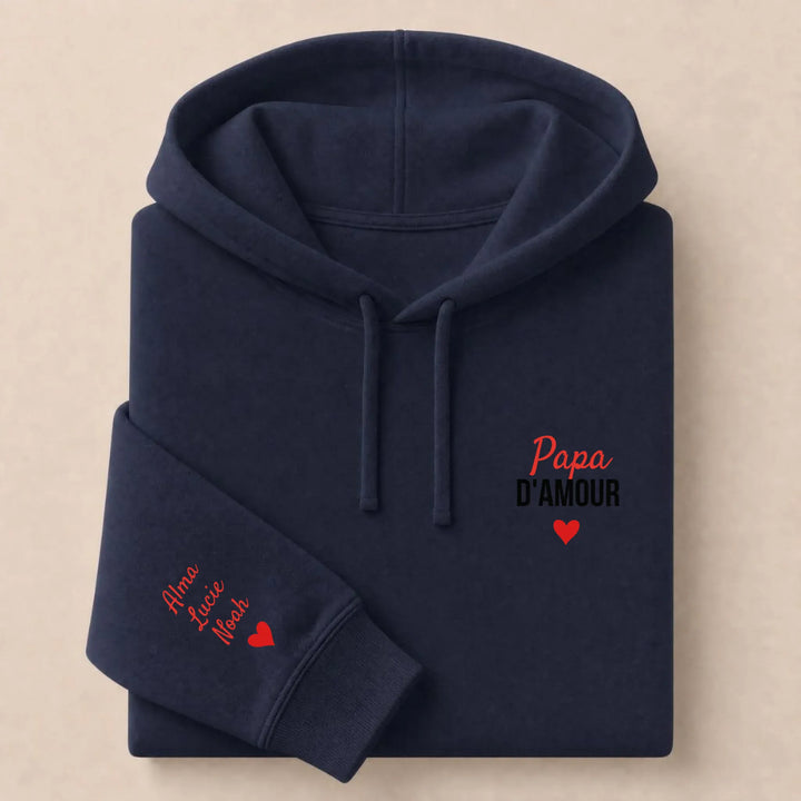 Pull Papa d'amour Sweat à capuche / Marine / S
