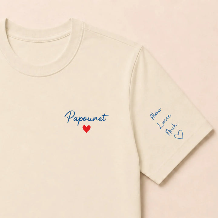 Pull Papounet T-shirt / Beige / S