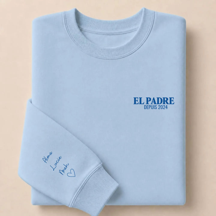 Pull EL PADRE Sweatshirt / Bleu Clair / S