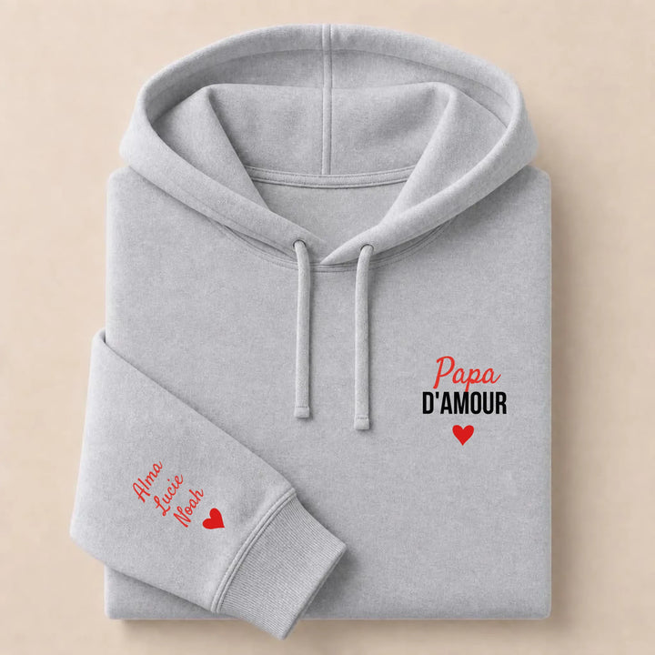 Pull Papa d'amour Sweat à capuche / Gris / S
