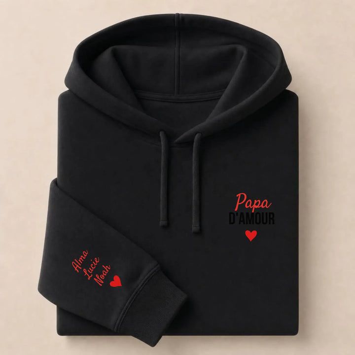Pull Papa d'amour Sweat à capuche / Noir / S
