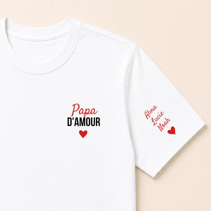Pull Papa d'amour T-shirt / Blanc / S