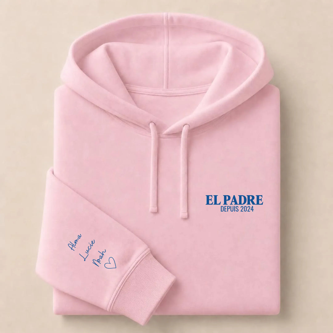 Pull EL PADRE Sweat à capuche / Rose Clair / S