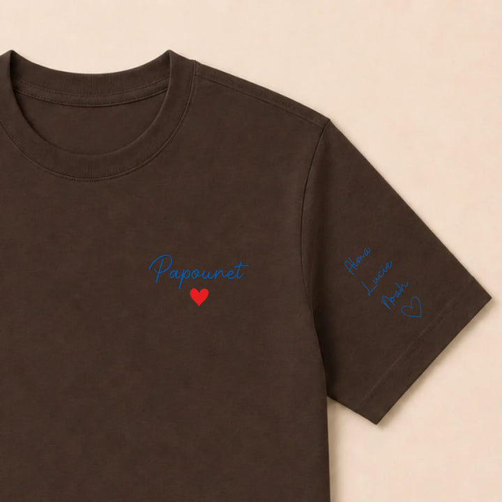 Pull Papounet T-shirt / Marron / S