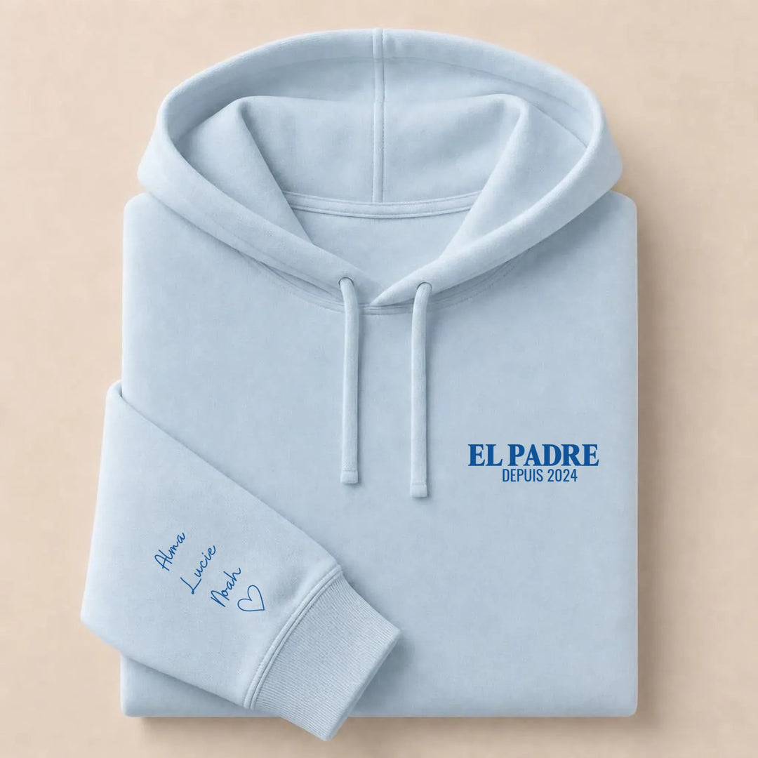Pull EL PADRE Sweat à capuche / Bleu Clair / S