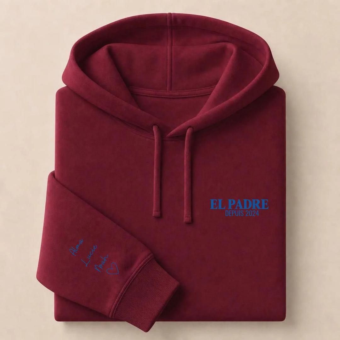 Pull EL PADRE Sweat à capuche / Bordeaux / S