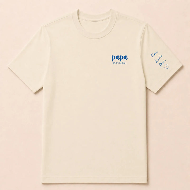 Pull personnalisé papa prénoms enfants