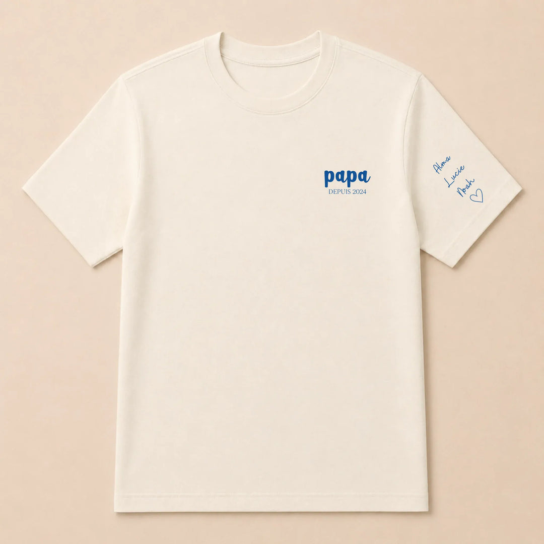 Pull personnalisé papa prénoms enfants