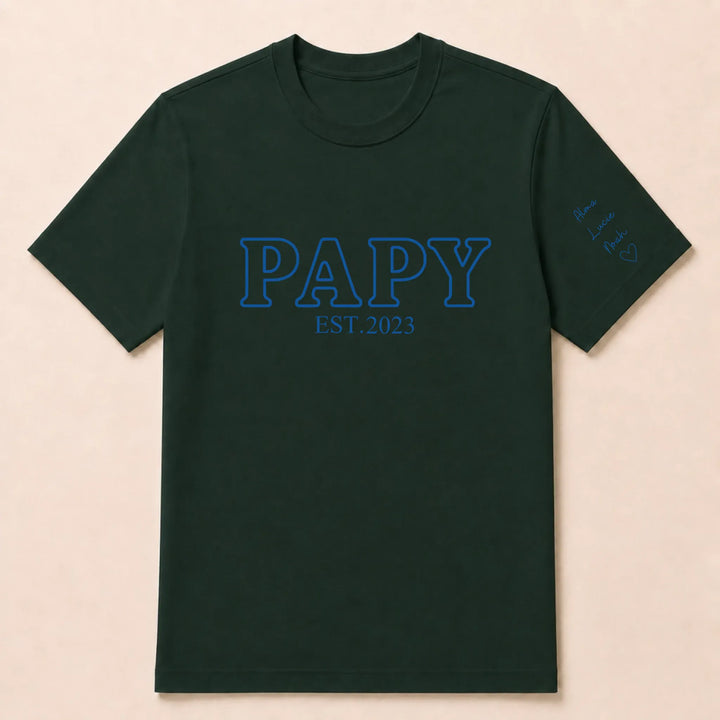 Pull brodé futur grand père T-shirt / Forest / S