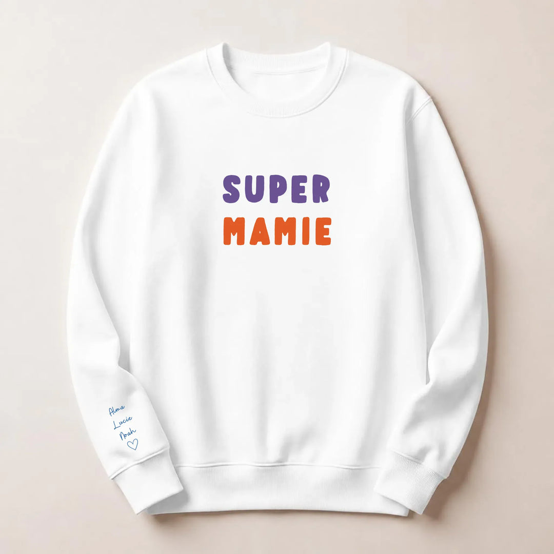 Pull Super Mamie Sweatshirt / Blanc / S