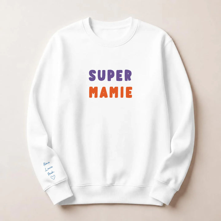 Pull Super Mamie Sweatshirt / Blanc / S