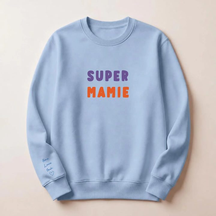 Pull Super Mamie Sweatshirt / Bleu Clair / S