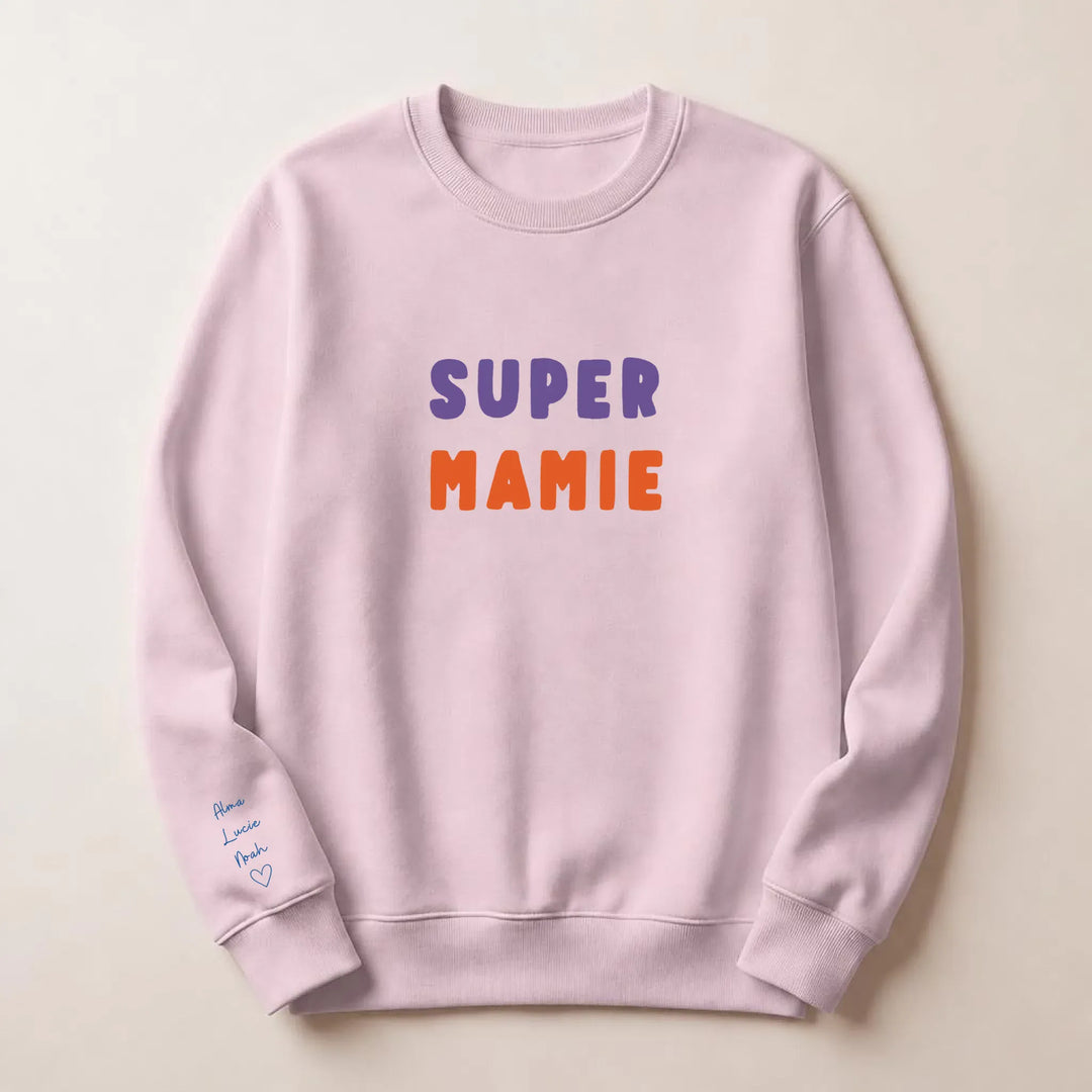 Pull Super Mamie Sweatshirt / Rose Clair / S