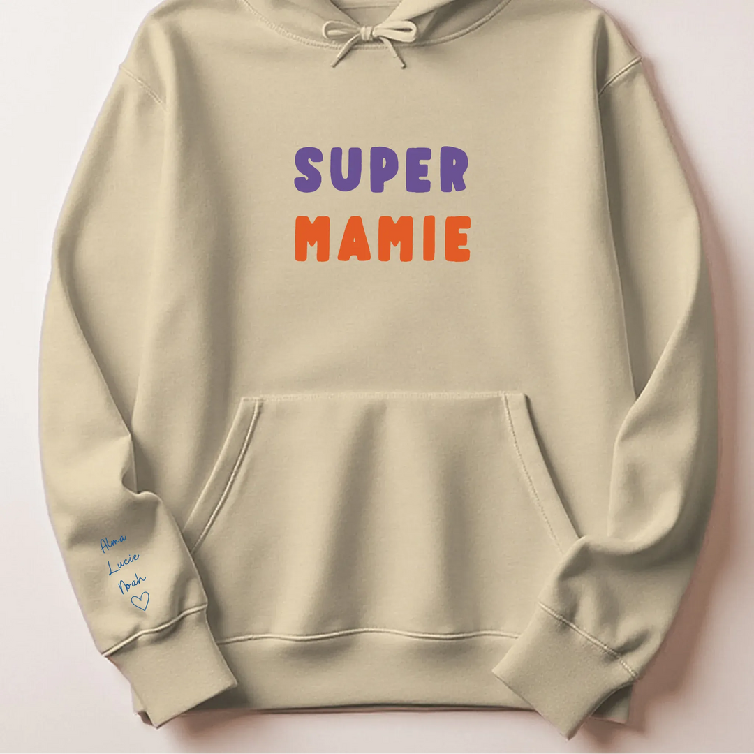 Pull Super Mamie Sweat à capuche / Beige / S