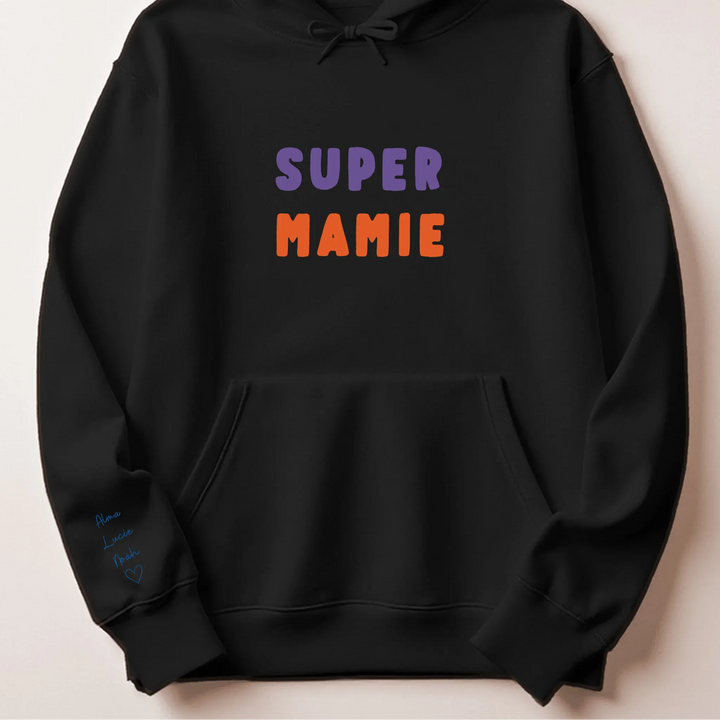 Pull Super Mamie Sweat à capuche / Noir / S