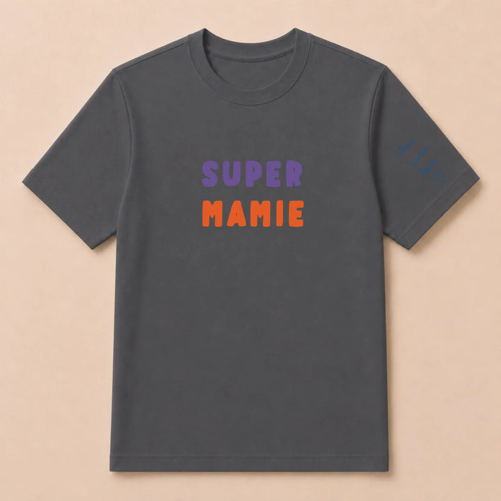 Pull Super Mamie T-shirt / Gris Foncé / S