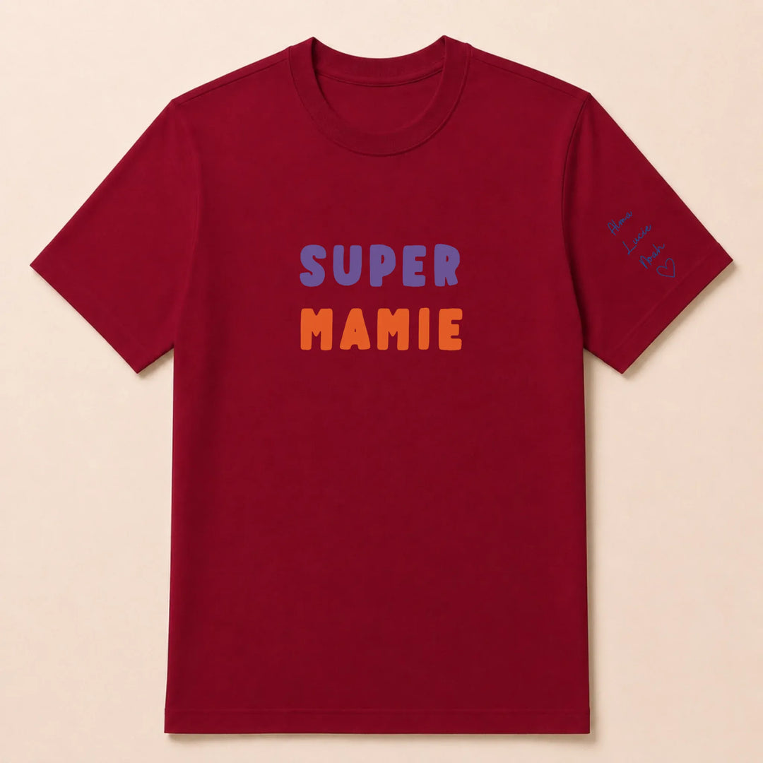 Pull Super Mamie T-shirt / Rouge / S