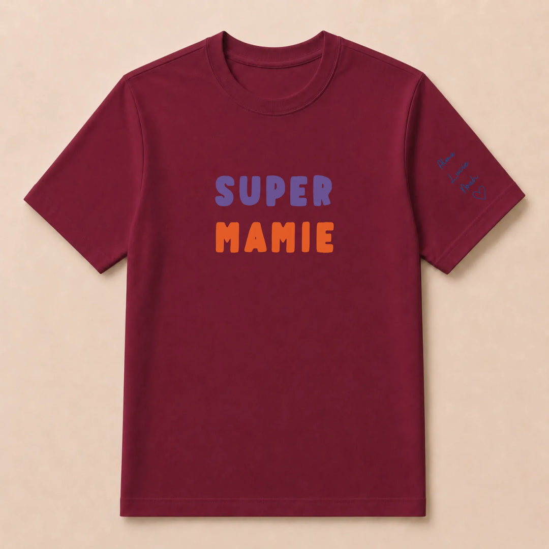 Pull Super Mamie T-shirt / Bordeaux / S