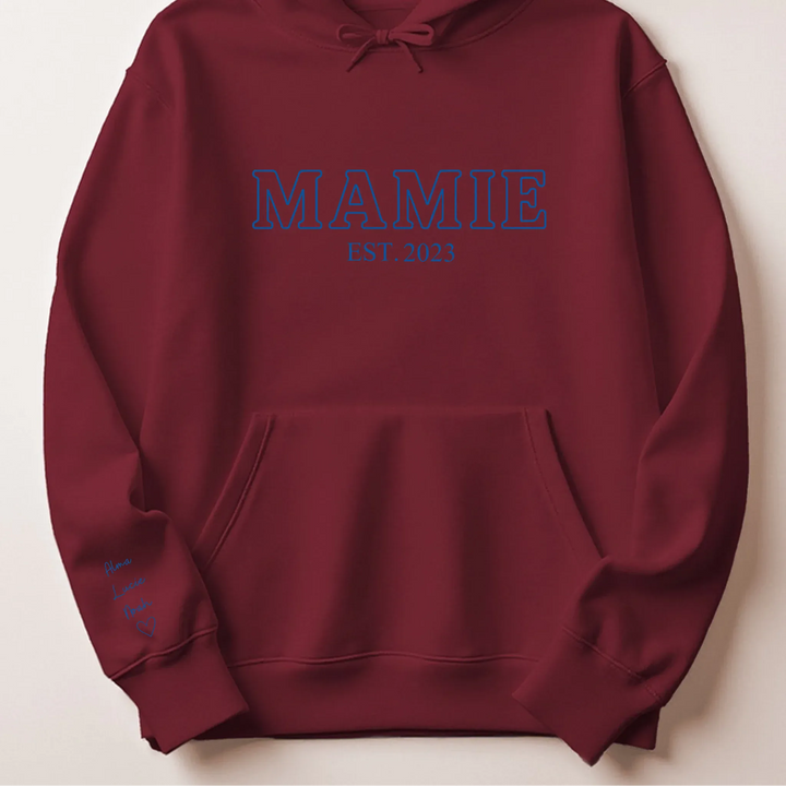 Pull Future Mamie Sweat à capuche / Bordeaux / S