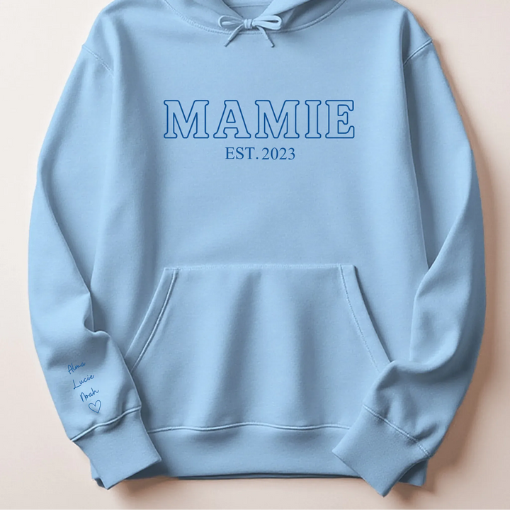 Pull Future Mamie Sweat à capuche / Bleu Clair / S