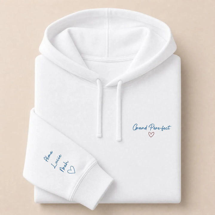 Sweat Grand Père-fect Sweat à capuche / Blanc / S