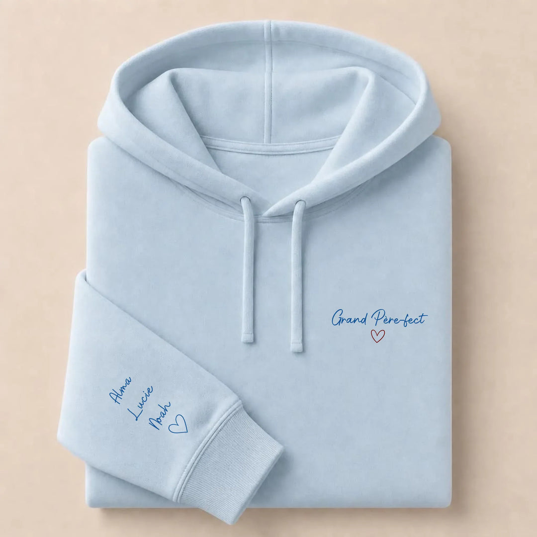 Sweat Grand Père-fect Sweat à capuche / Bleu Clair / S