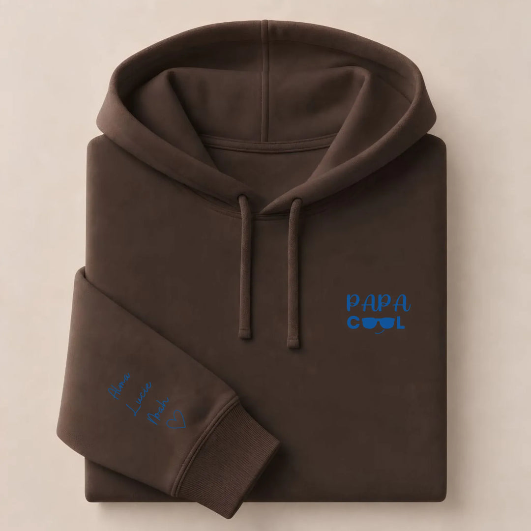Sweat Papa cool Sweat à capuche / Marron / S