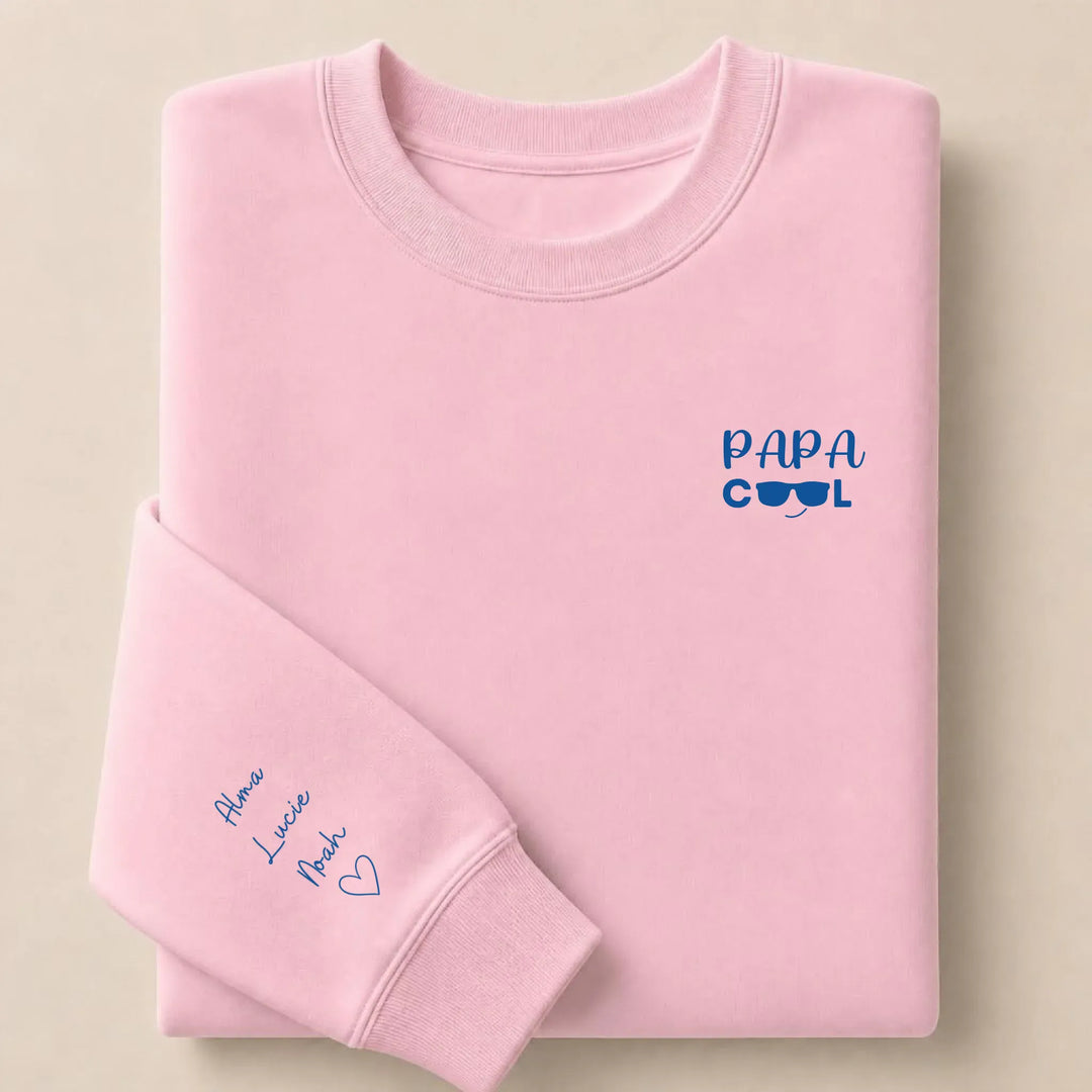 Sweat Papa cool Sweatshirt / Rose Clair / S