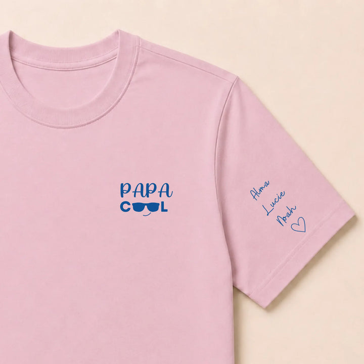 Sweat Papa cool T-shirt / Rose clair / S
