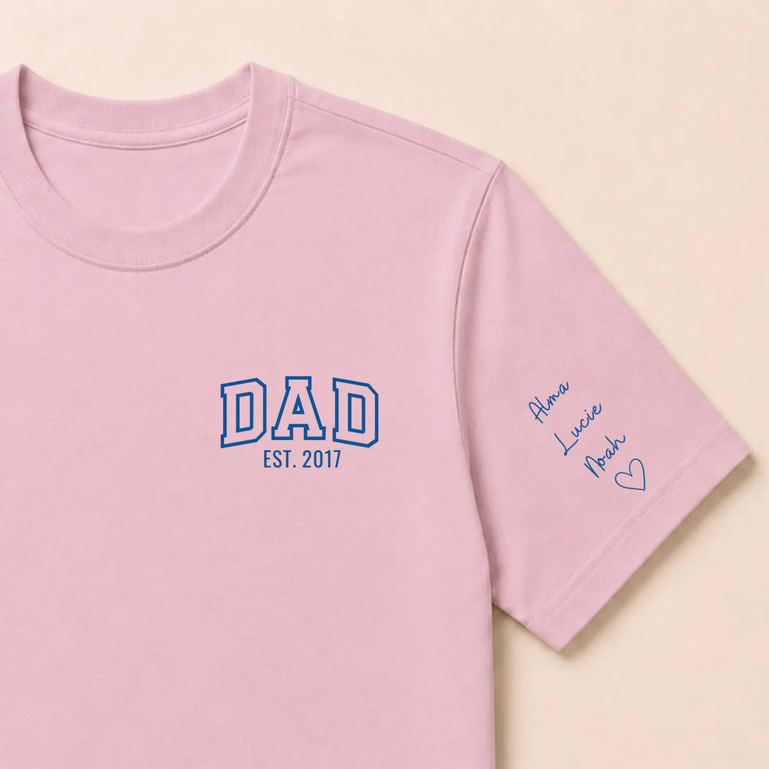 Sweat DAD T-shirt / Rose clair / S