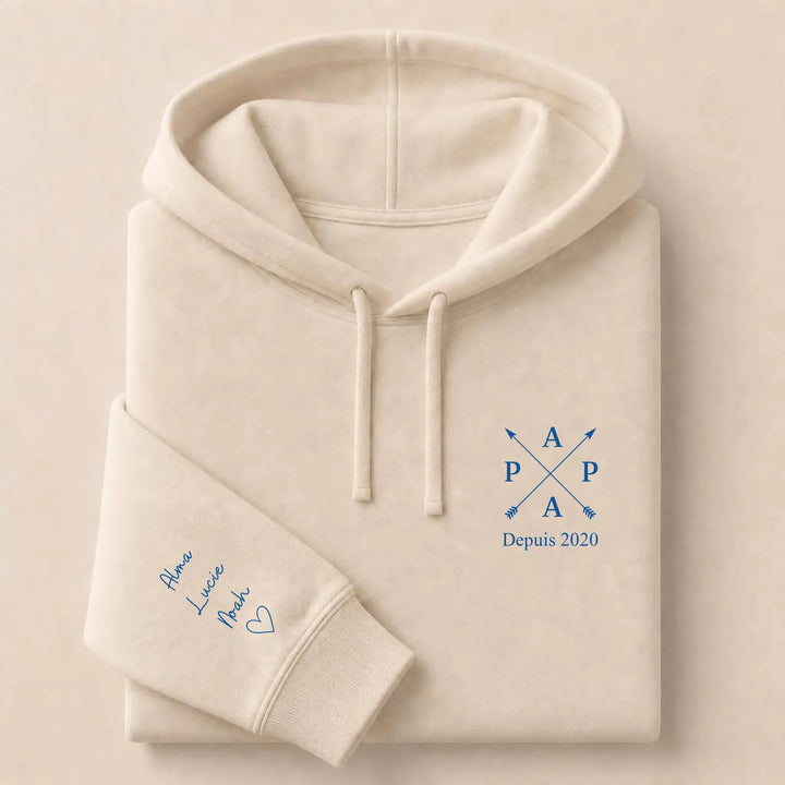Sweat PAPA depuis Sweat à capuche / Beige / S